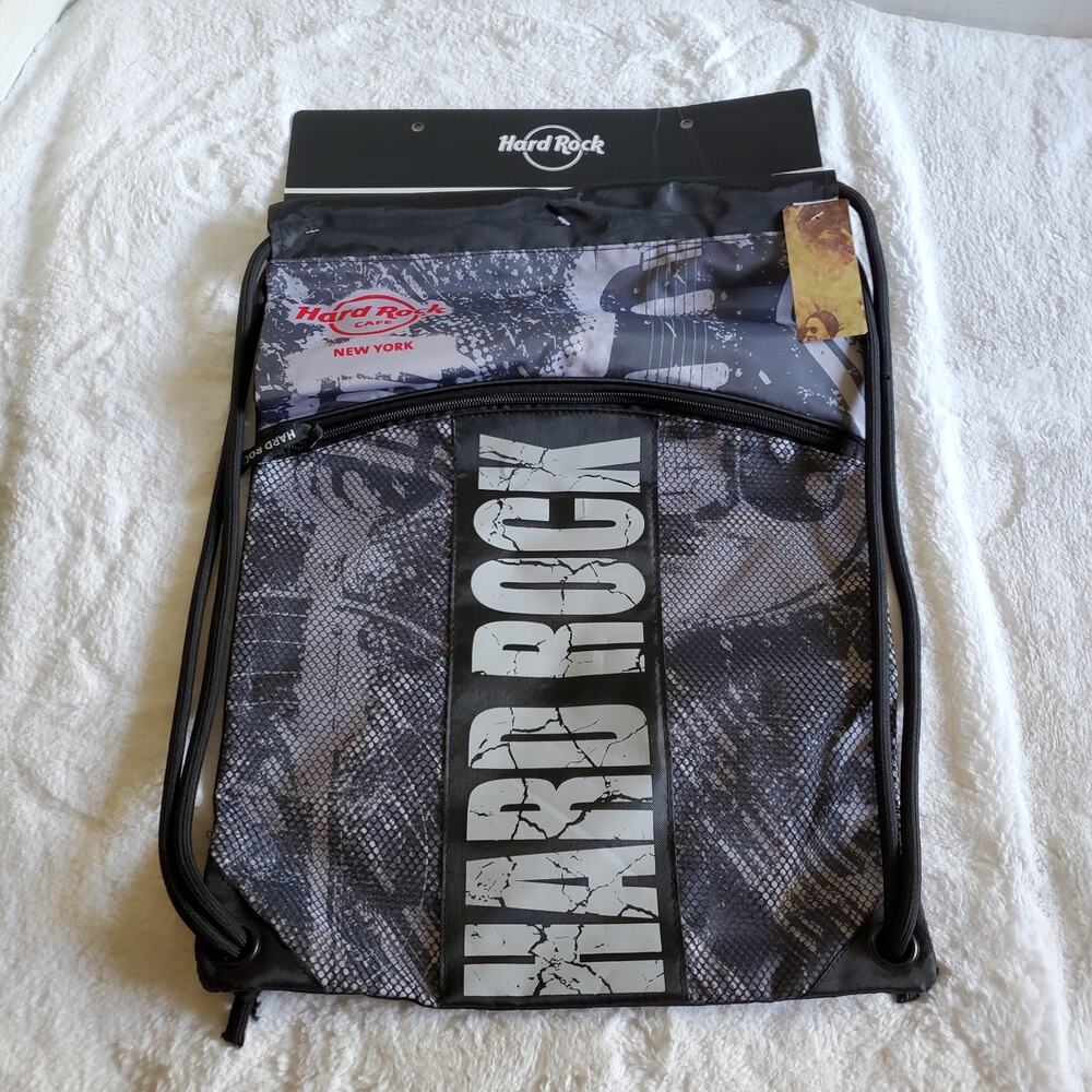 Hard Rock Cafe New York Cinch Sack Backpack